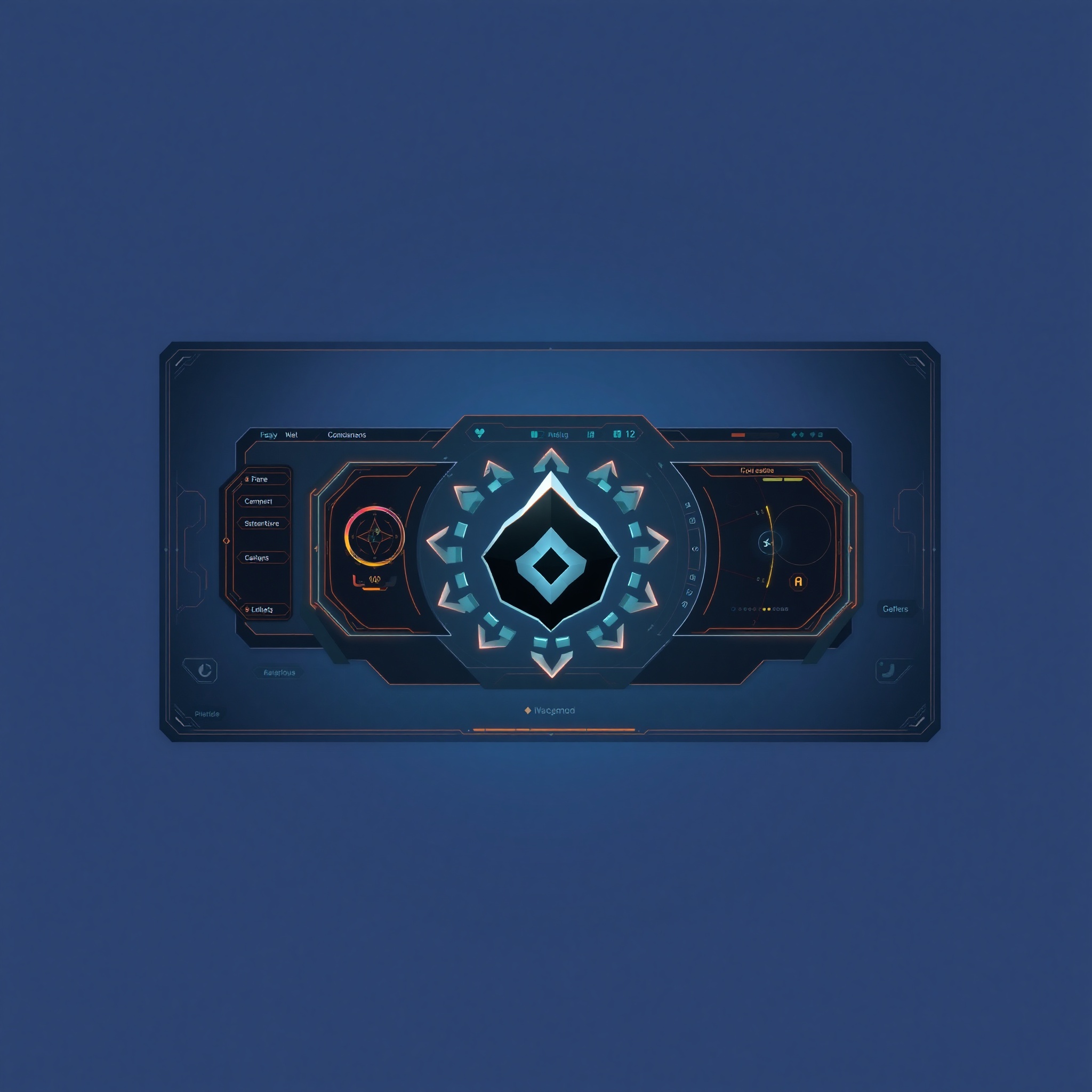 Demostración de capas UI en juego mostrando profundidad visual y separación de elementos en interfaz